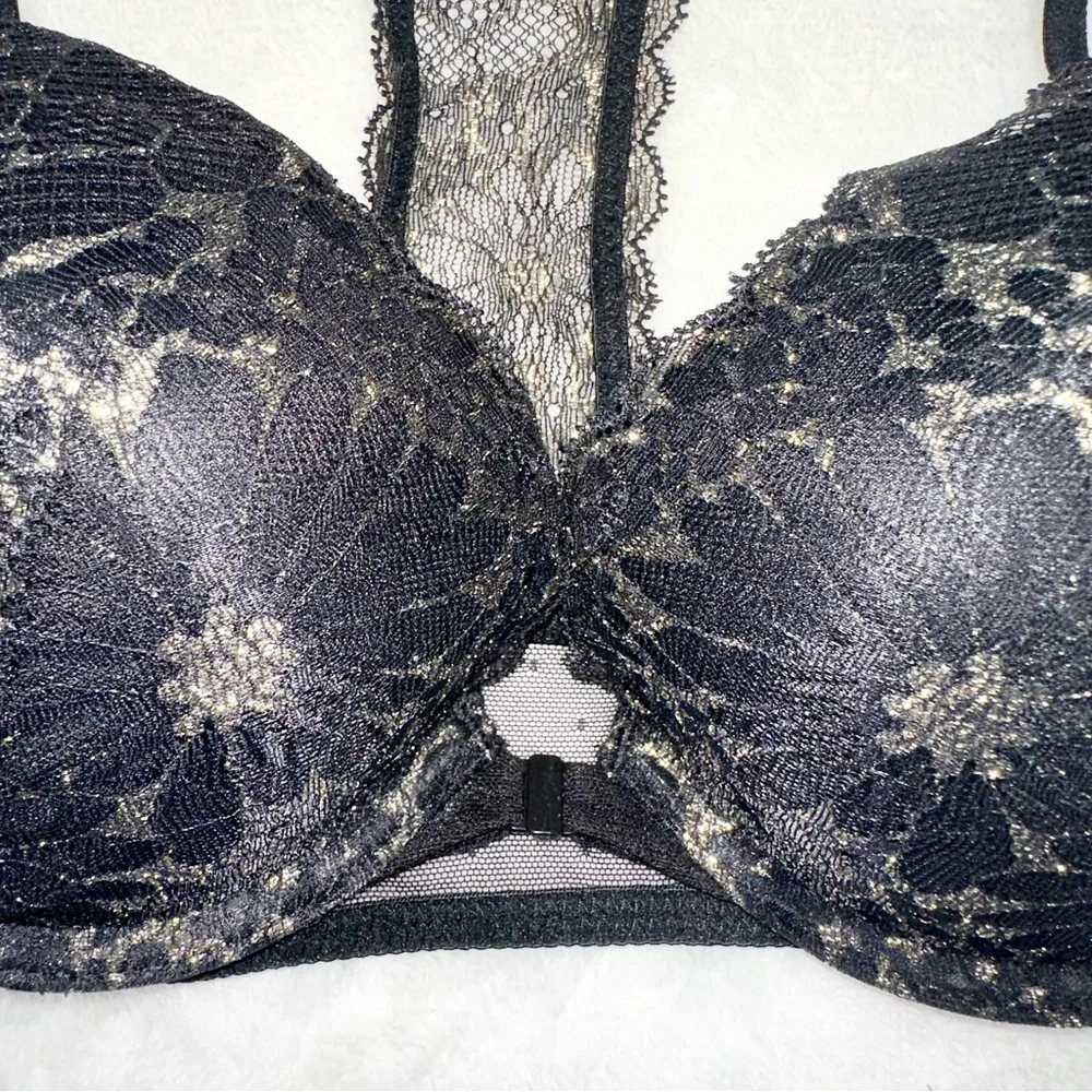 NWT! Victoria’s Secret Shimmer Push Up Bra + Cheeky Panty Set! - Picture 3 of 9